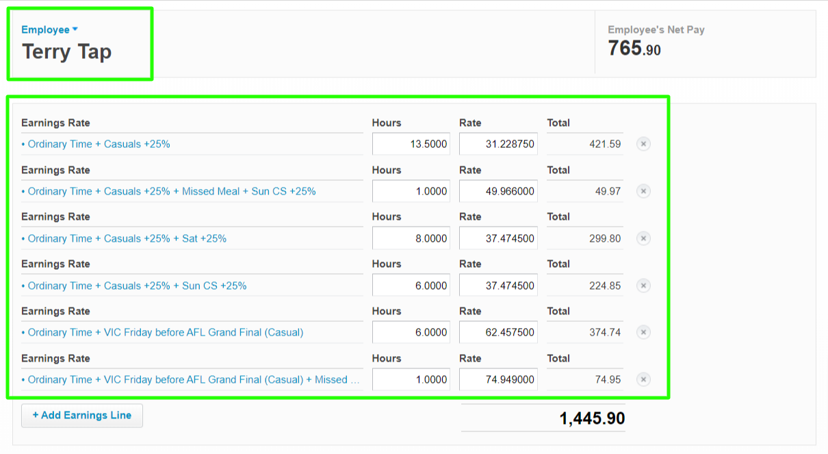 Xero pay items - Terry Tap.png